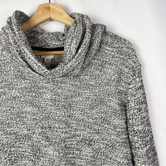 Merona Heather Gray Cowl Neck Knit Pullover Sweater M - Picture 3 of 4